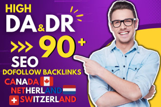 do high da dr netherland, swiss, canada authority dofollow seo backlinks service