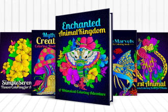 design adult coloring book cover adult coloring pages for amazon kdp