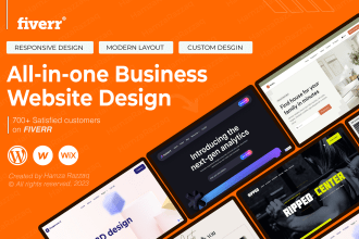build responsive wordpress business website design including SEO and copywriting
