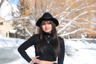 create  professional outdoor portrait, lifestyle photos