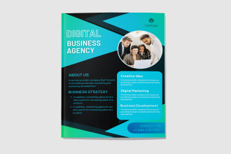 design awesome print ready flyer or magazine