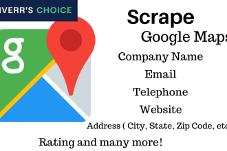 do professional google map scraping and business leads