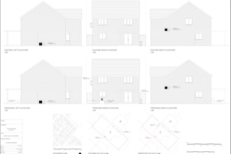 draw UK planning permission drawings ac installation