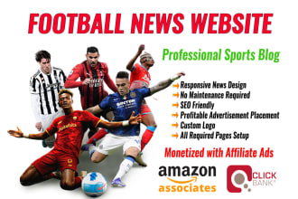 build football or soccer news website