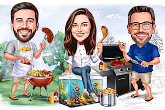 create an awesome chef caricature cartoon from your photo
