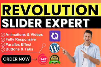 make a responsive website slider with slider revolution