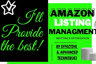 do amazon listing writing with SEO listing optimization