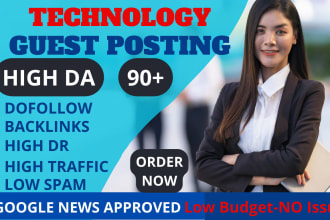 do SEO guest post dofollow backlinks on high traffic technology sites