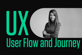 create the user flow of a persona and its user journey