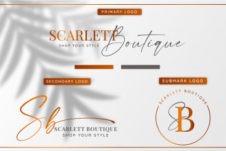 do luxury elegant beauty logo creation for you
