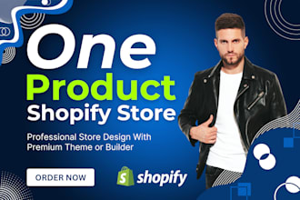 design one product dropshipping store, single or one item product shopify store