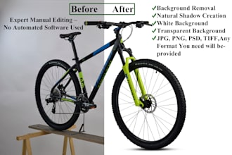 bicycle image background removal,make a shadow to look good