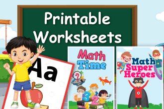 design personalized learning worksheets, activity sheets, workbooks for kids
