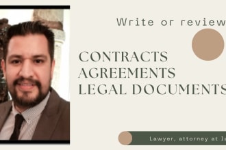 write all contracts or agreements