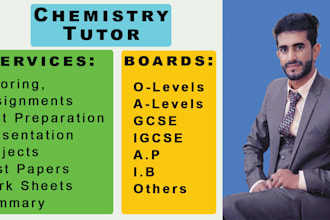 be your instructor of chemistry