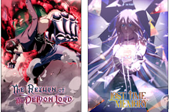 create professional web comic, webtoon, or manhwa for you