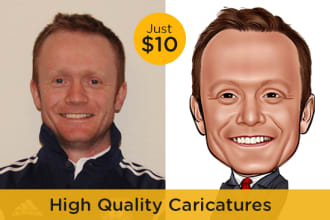 draw your realistic cartoon portrait