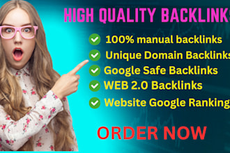 100 high quality backlinks SEO link building