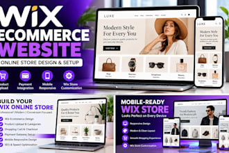 design wix website, redesign wix, wix studio,  wix ecommerce, wix online store
