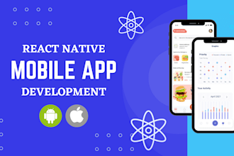 create hybrid react native expo firebase or supabase android and ios mobile app