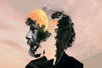 crafting enchanting double exposure designs for you