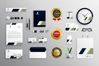 do unique modern business logo and brand identity in 24 hrs