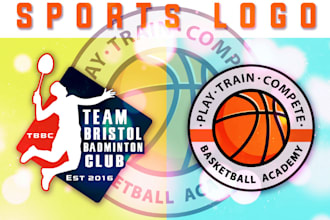 provide football, soccer, basketball or baseball sports team or club logo design