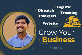 design trucking website dispatch website  logistic website freight broker cargo