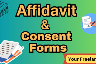 draft affidavits and consent forms