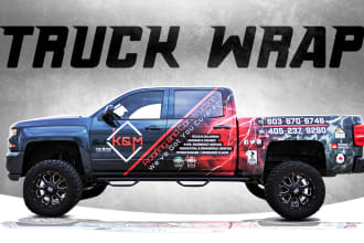 do unique, professional car, van, vehicle wrap design