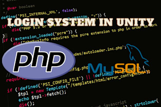 make login system with php and mysql in unity