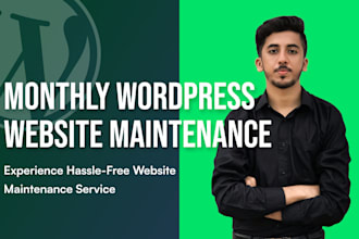 do monthly wordpress website maintenance
