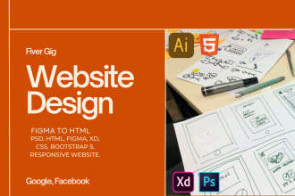 convert PSD to HTML figma to HTML website