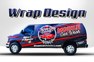 do unique, professional car, van, vehicle wrap design