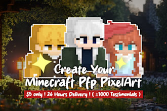 draw your minecraft pfp pixel art