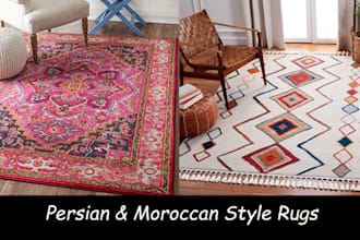 design persian and moroccan style rugs for you