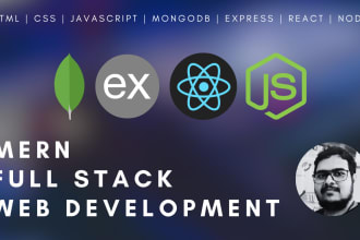 be full stack developer, build mern stack website using react nodejs mongodb