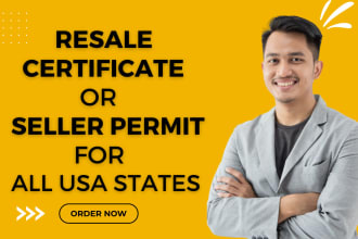 get resale certificates or seller permit for your llc in all US states