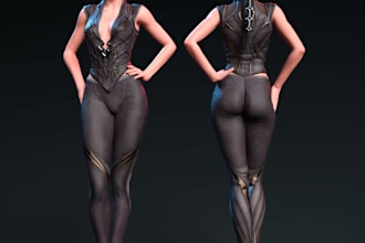 make you game ready 3d characters that are well rigged