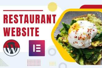 build responsive wordpress restaurant food website with online ordering