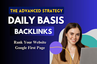 rank website by daily basis high quality backlinks off page SEO