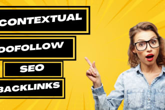 do manual contextual backlinks with using white hat SEO