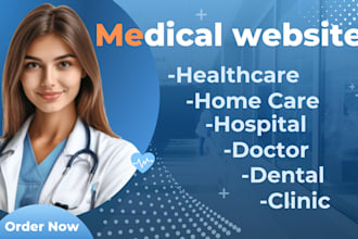 design medical, healthcare, home care, dental, clinic, doctor website