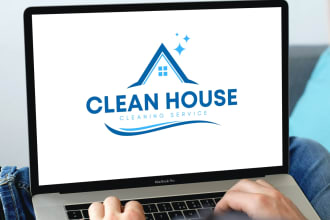 do pressure washing cleaning power washing and junk removal logo design