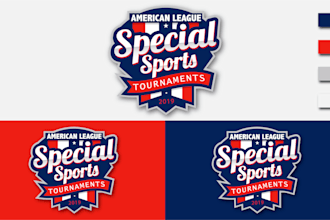 design sports logo in badge, monogram and shield style