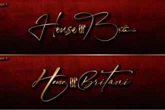 design hand drawn signature logo or watermark for your brand