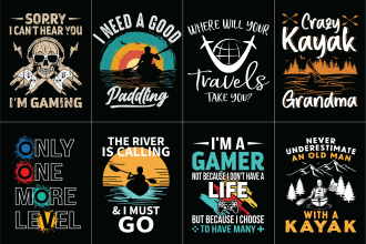 do retro vintage t shirt merch bulk custom typography graphic or logo design