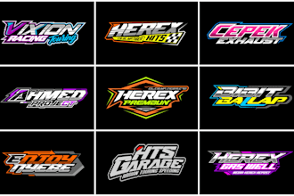 make an automotive design racing logo