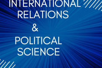 assist in international relations and political science related tasks