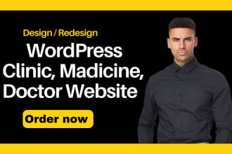 create medical, clinic, hospital or healthcare wordpress website
